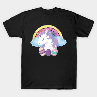 Cute Unicorn Easter Eggs T-Shirt